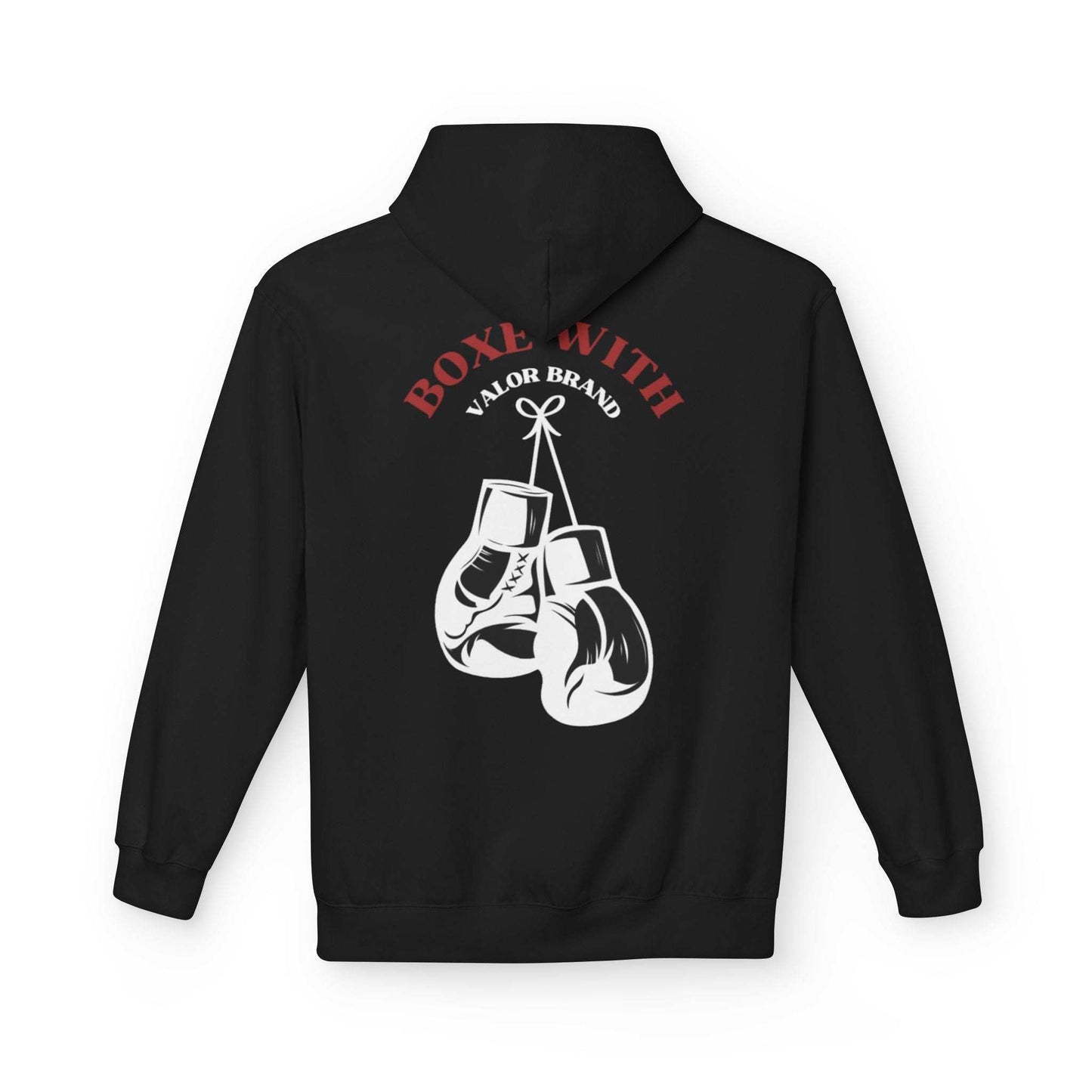 Pull a capuche VALOR – Boxing Spirit noir de dos