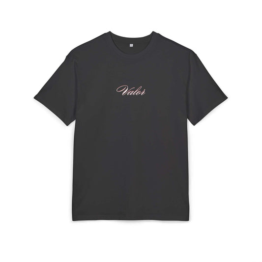 tee shirt oversize VALOR – Héritage noir de face