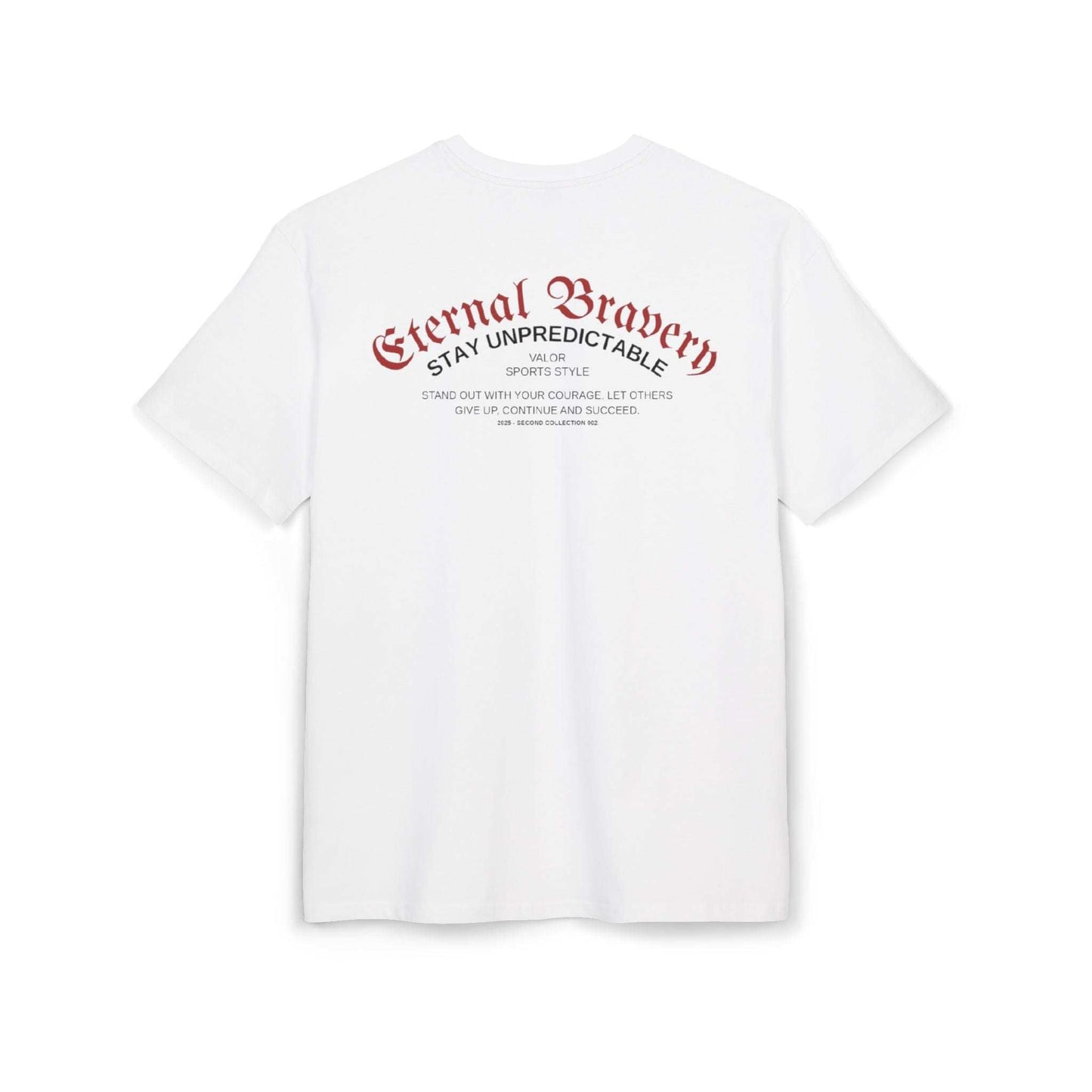 Tee shirt oversize VALOR – Invictus blanc de dos