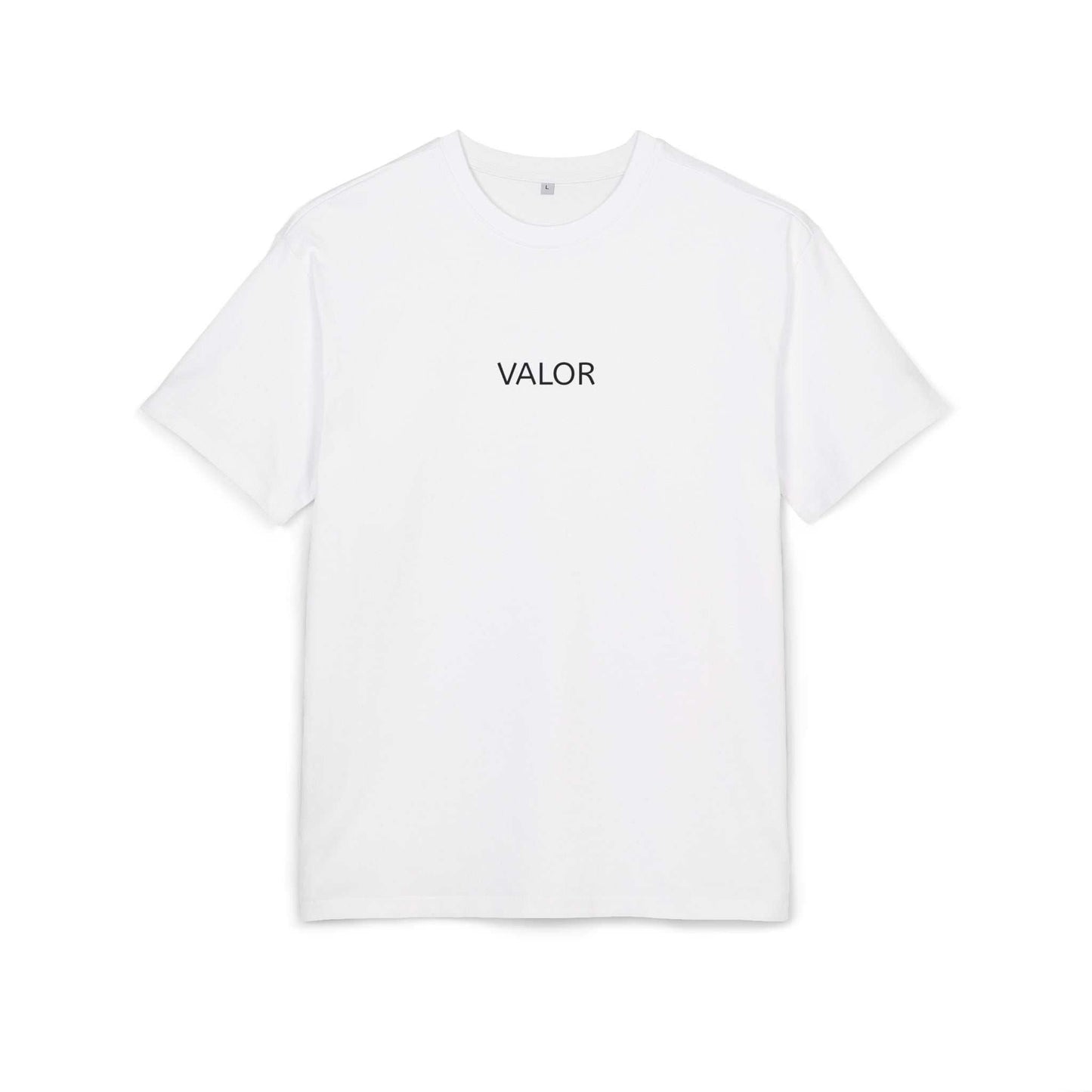 Tee shirt oversize VALOR – Invictus blanc de face