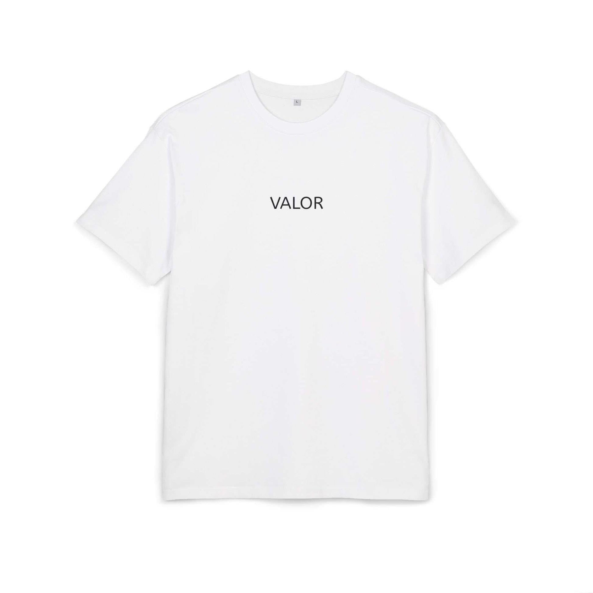 Tee shirt oversize VALOR – Invictus blanc de face