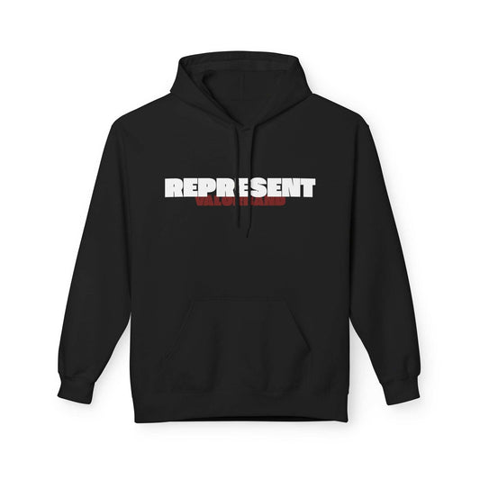 hoodies VALOR – Represent noir a capuche de face