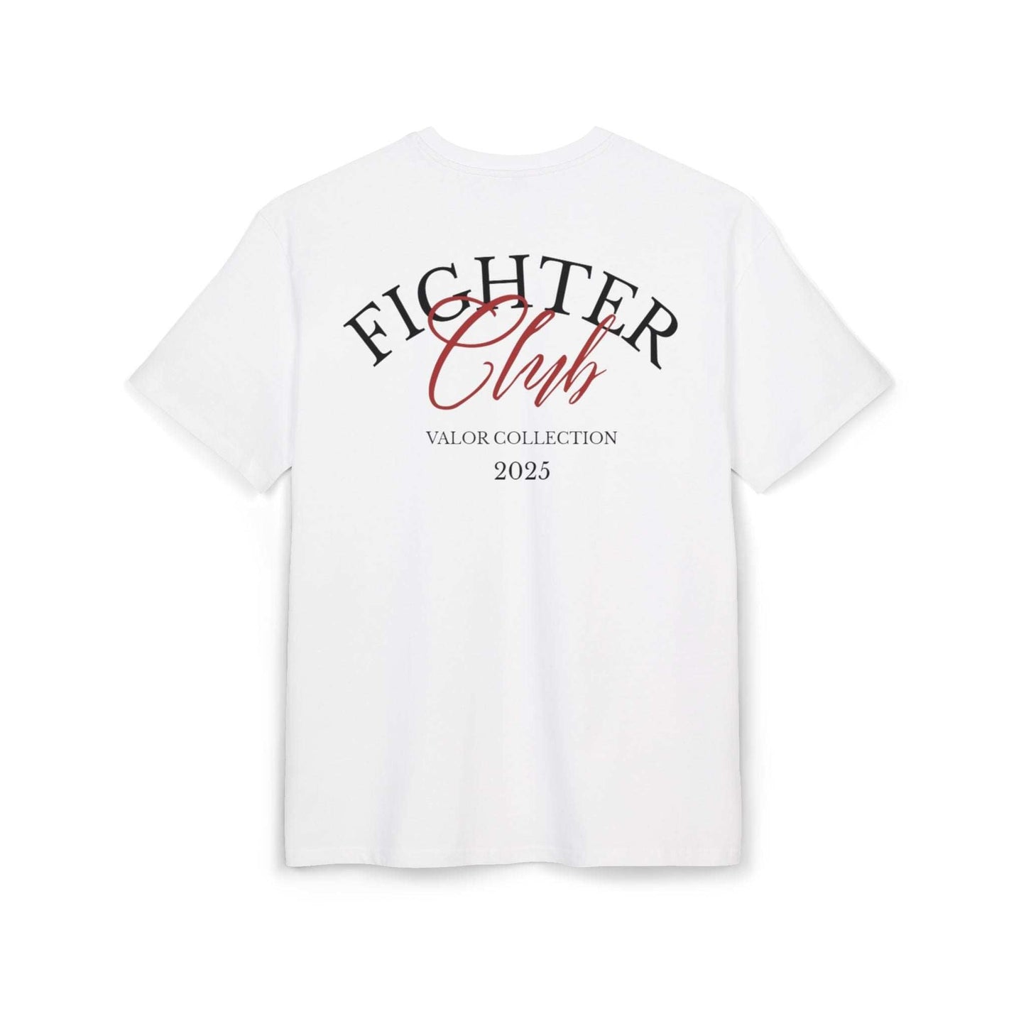 Tee shirt oversize VALOR - Fighter Club blanc de dos