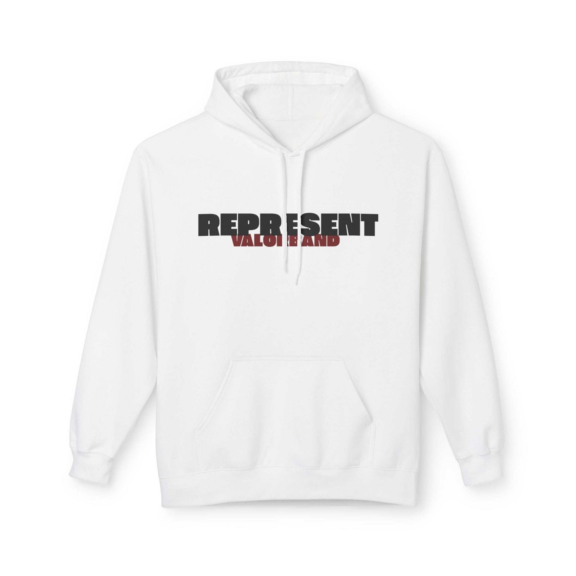 hoodies VALOR – Represent blanc a capuche de face