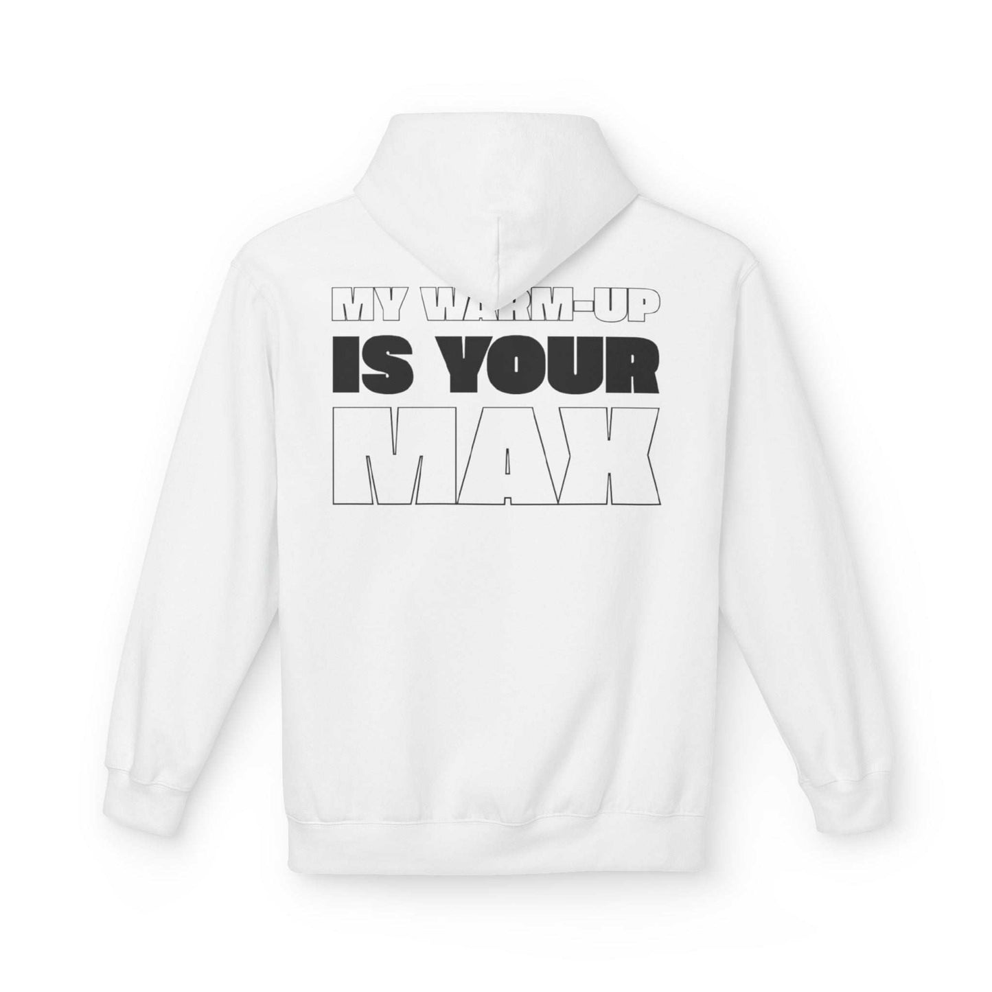 Pull blanc VALOR – Warm-Up Max vu de dos