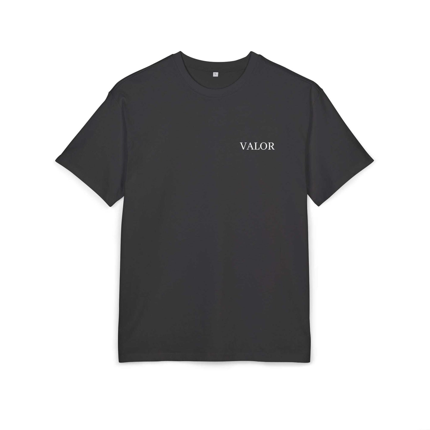 Tee shirt oversize VALOR - Fighting Spirit noir de face