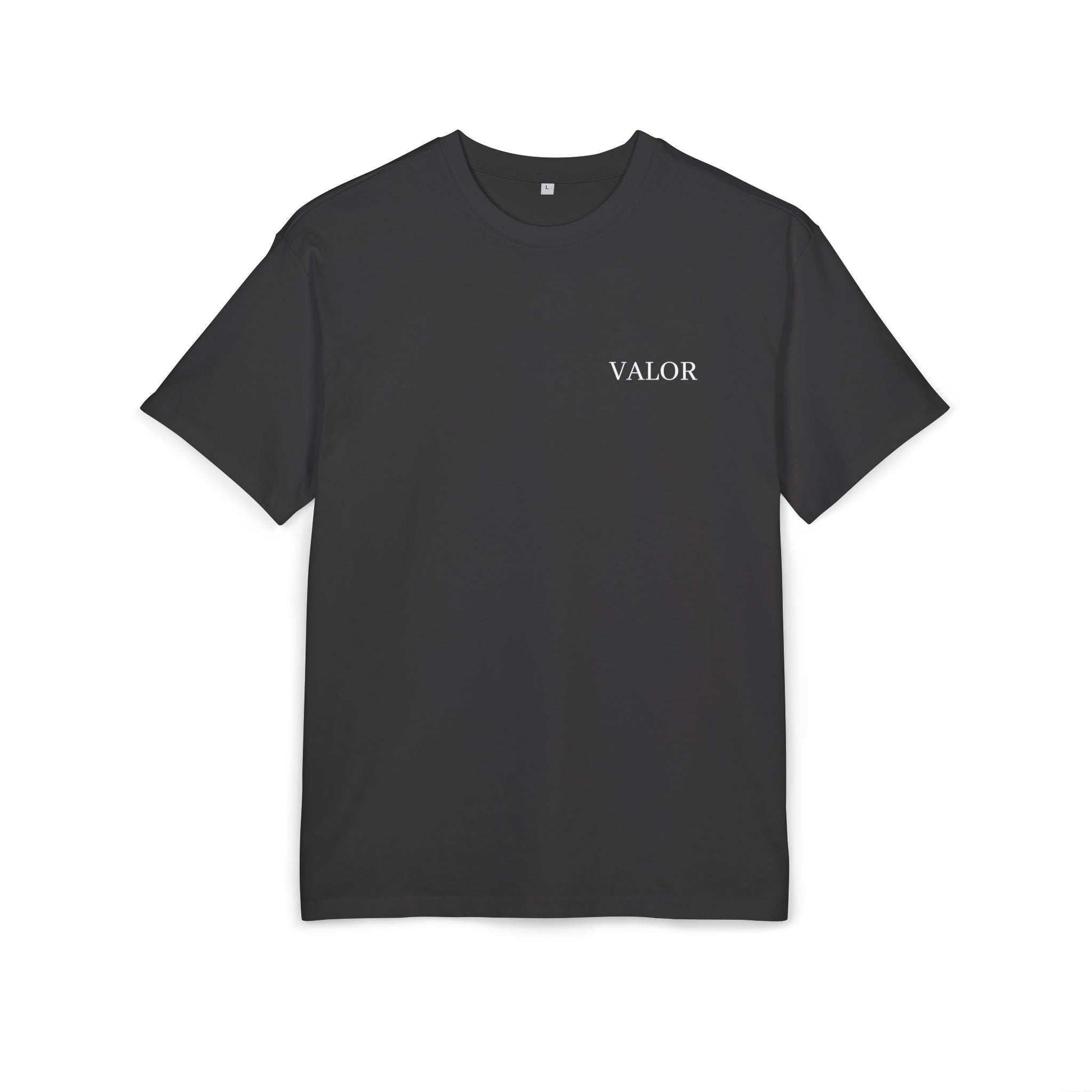 Tee shirt oversize VALOR - Fighting Spirit noir de face