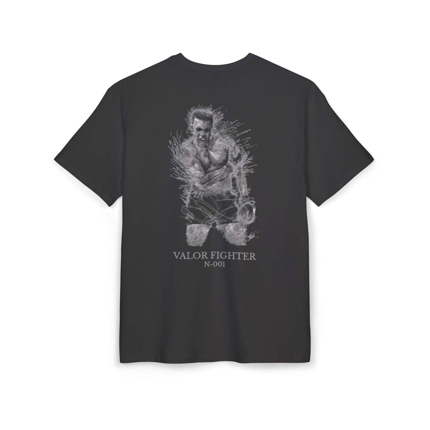 Tee shirt oversize VALOR - Fighting Spirit noir de dos