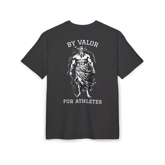 Tee shirt oversize noir VALOR – Pour les Athlètes de dos