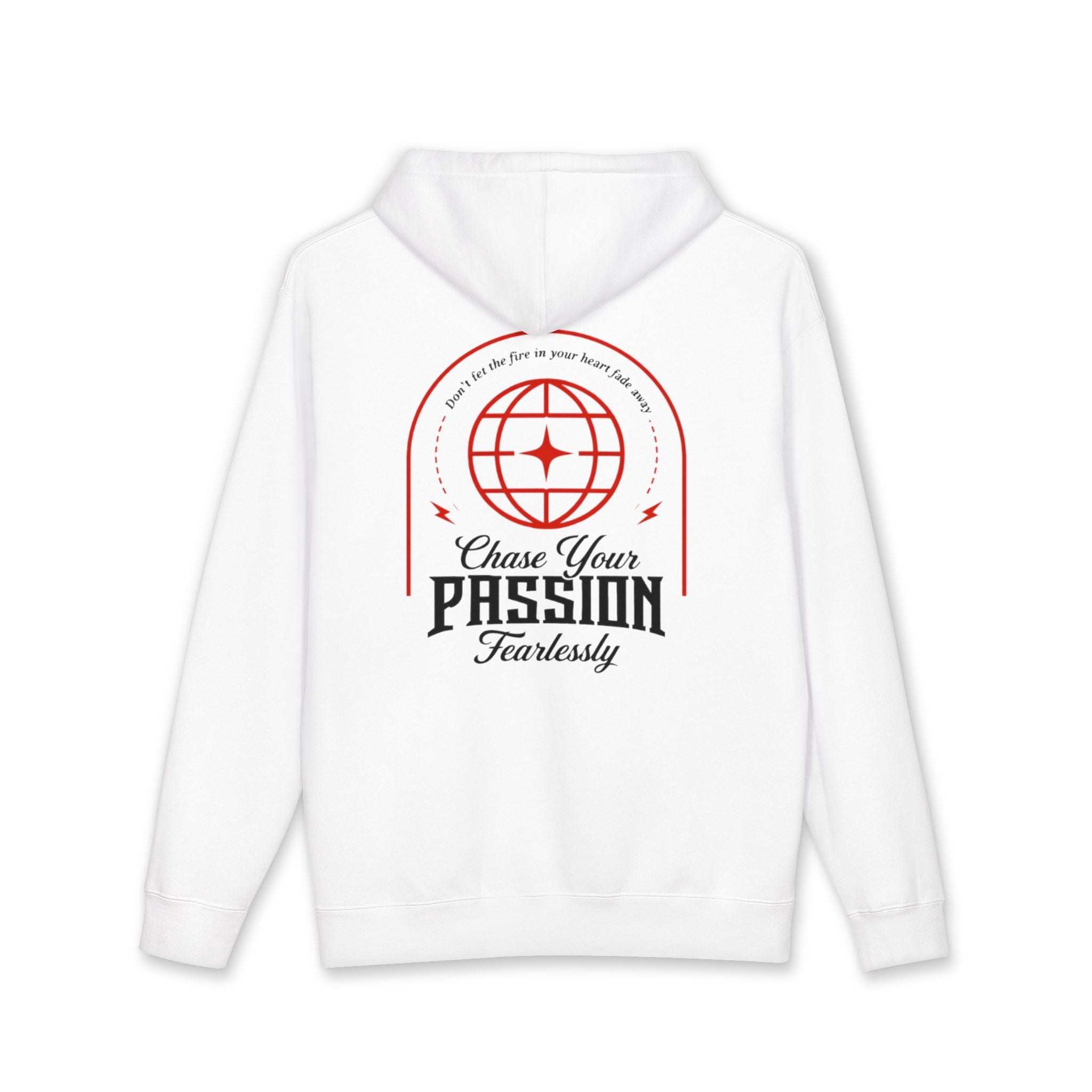 Hoodie musculation VALOR "Chase Your Passion" design inspiré du fitness et sports de combat