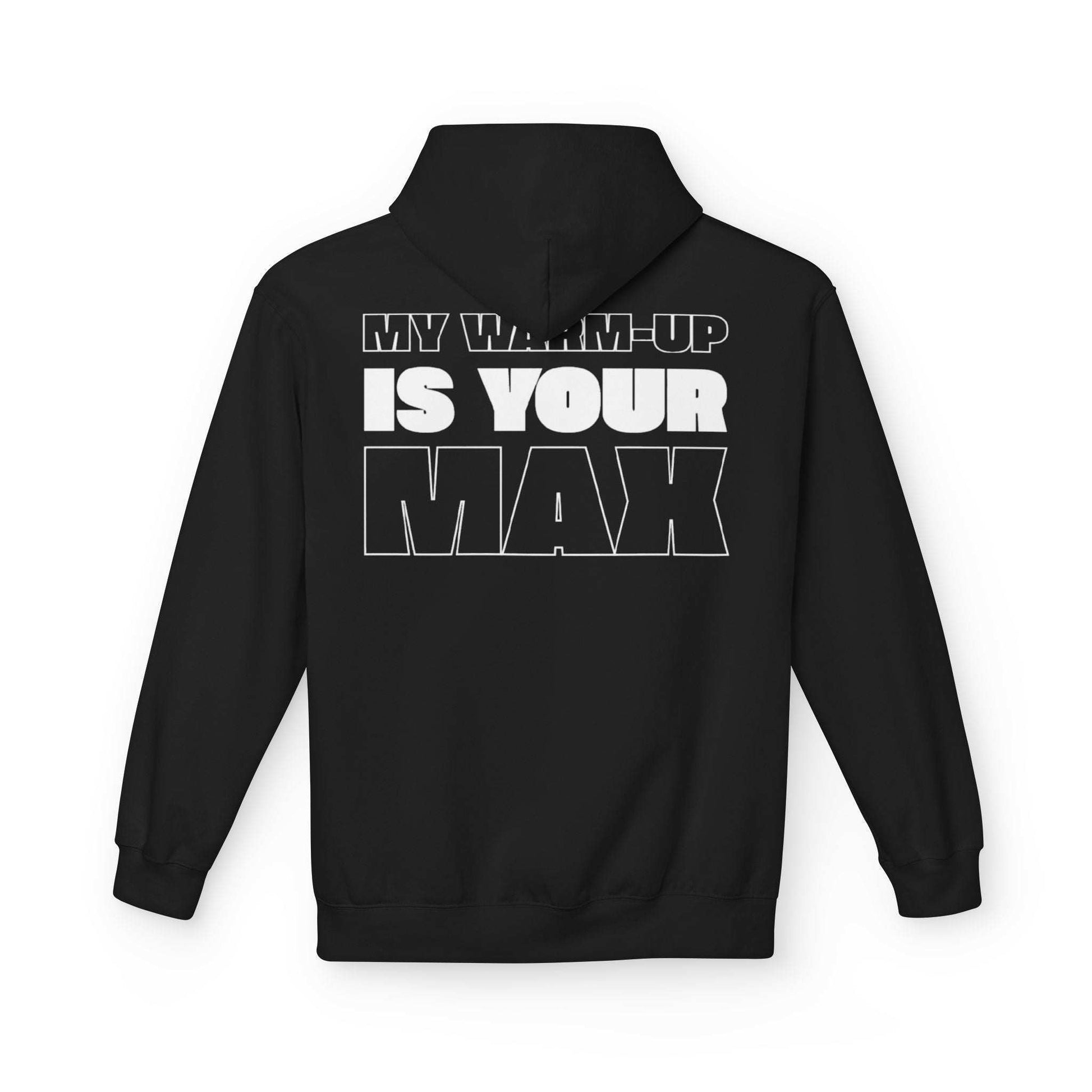 Pull noir VALOR – Warm-Up Max vu de dos