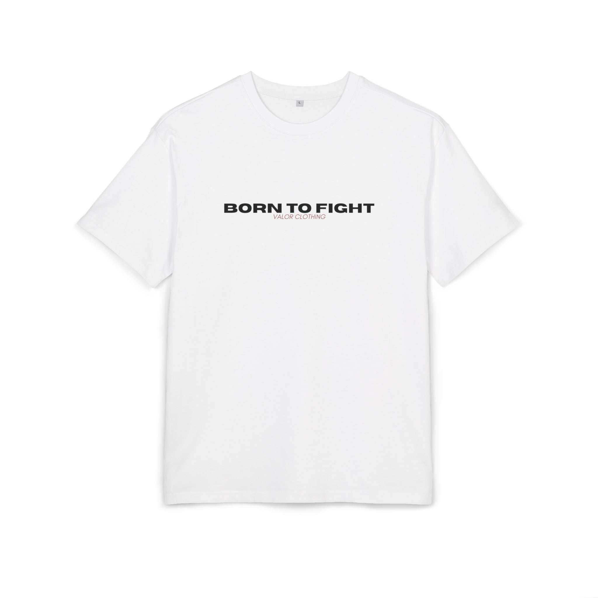 Un tee shirt musculation oversize « Born To Fight » pour entraînement fitness et sports de combat