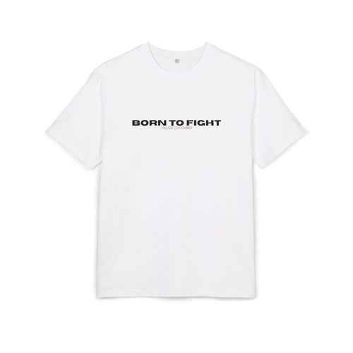 Un tee shirt musculation oversize « Born To Fight » pour entraînement fitness et sports de combat