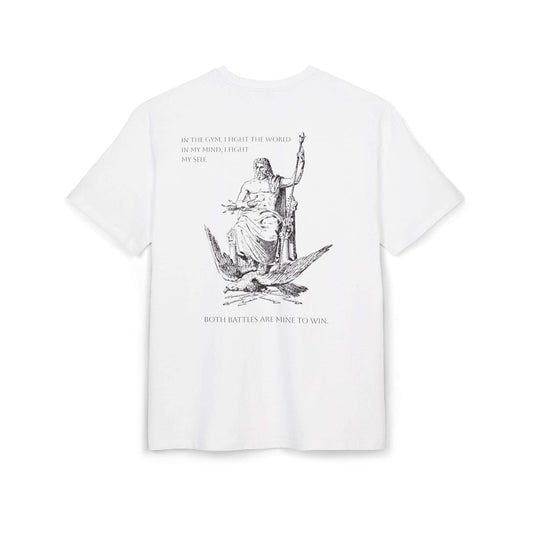 Tee shirt oversize VALOR – Dualité blanc de dos