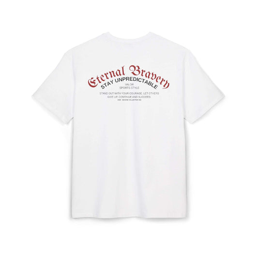 Tee shirt oversize VALOR – Invictus blanc de dos