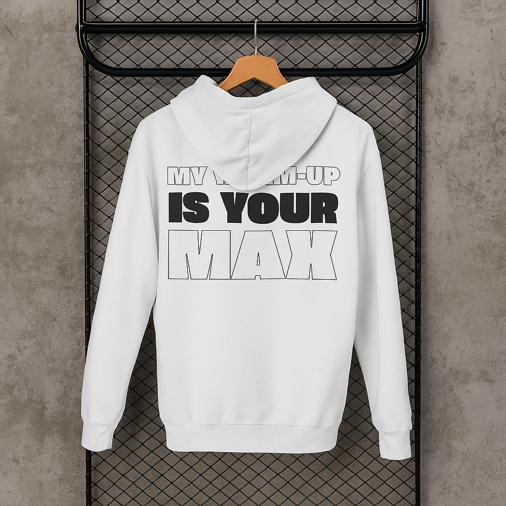 Pull blanc VALOR – Warm-Up Max