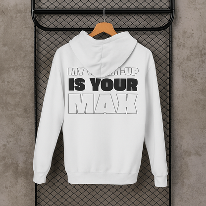 Pull blanc VALOR – Warm-Up Max