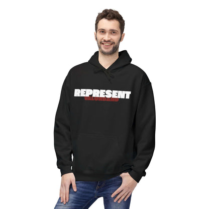 hoodies VALOR – Represent noir a capuche porter par une sportif