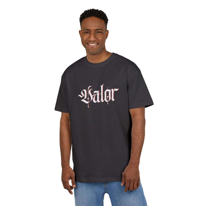Tee shirt oversize VALOR – Dominion noir porter par un sportif