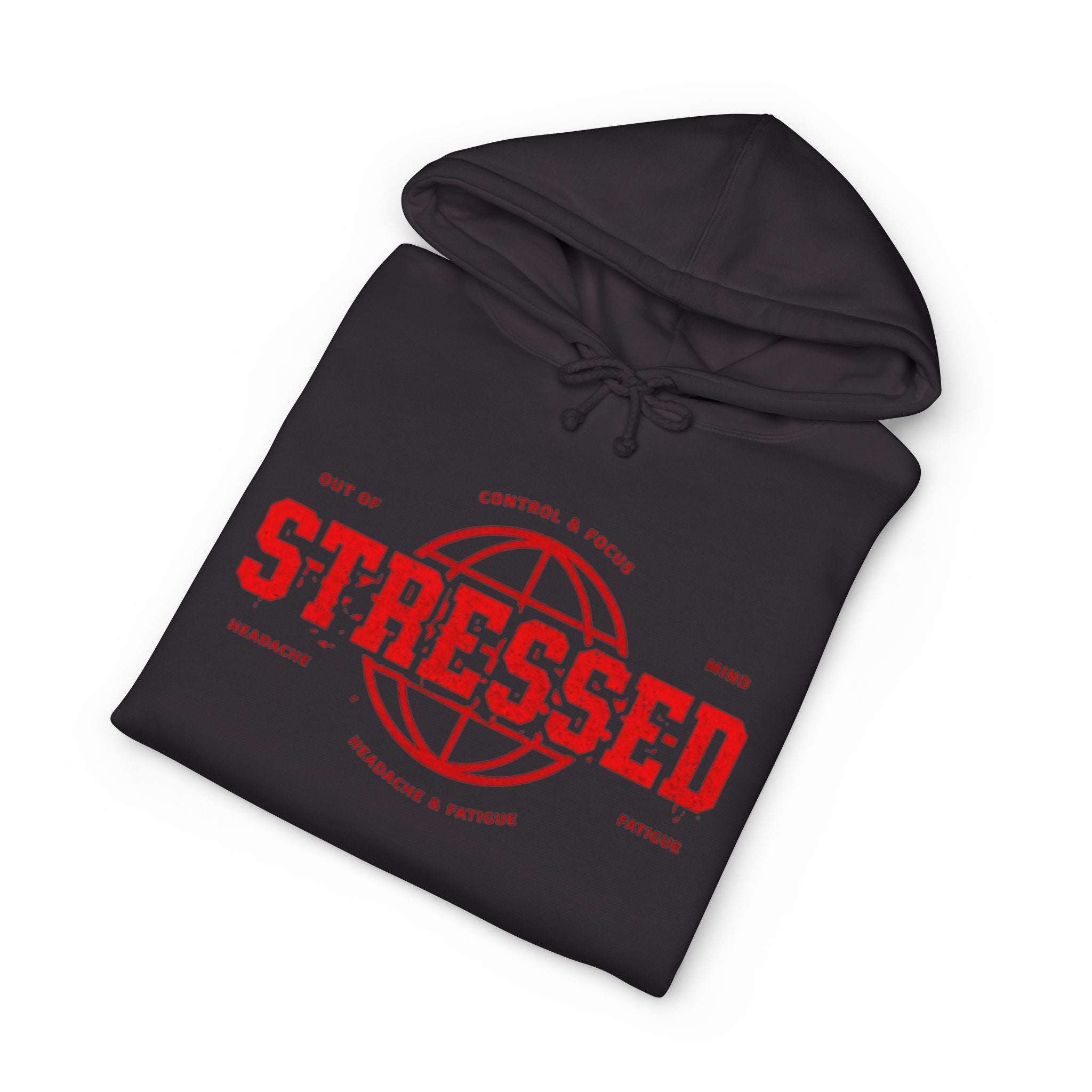 hoodie musculation VALOR "Out of Stressed" pour homme symbolisant contrôle et concentration sous pression dans fitness et sports de combat