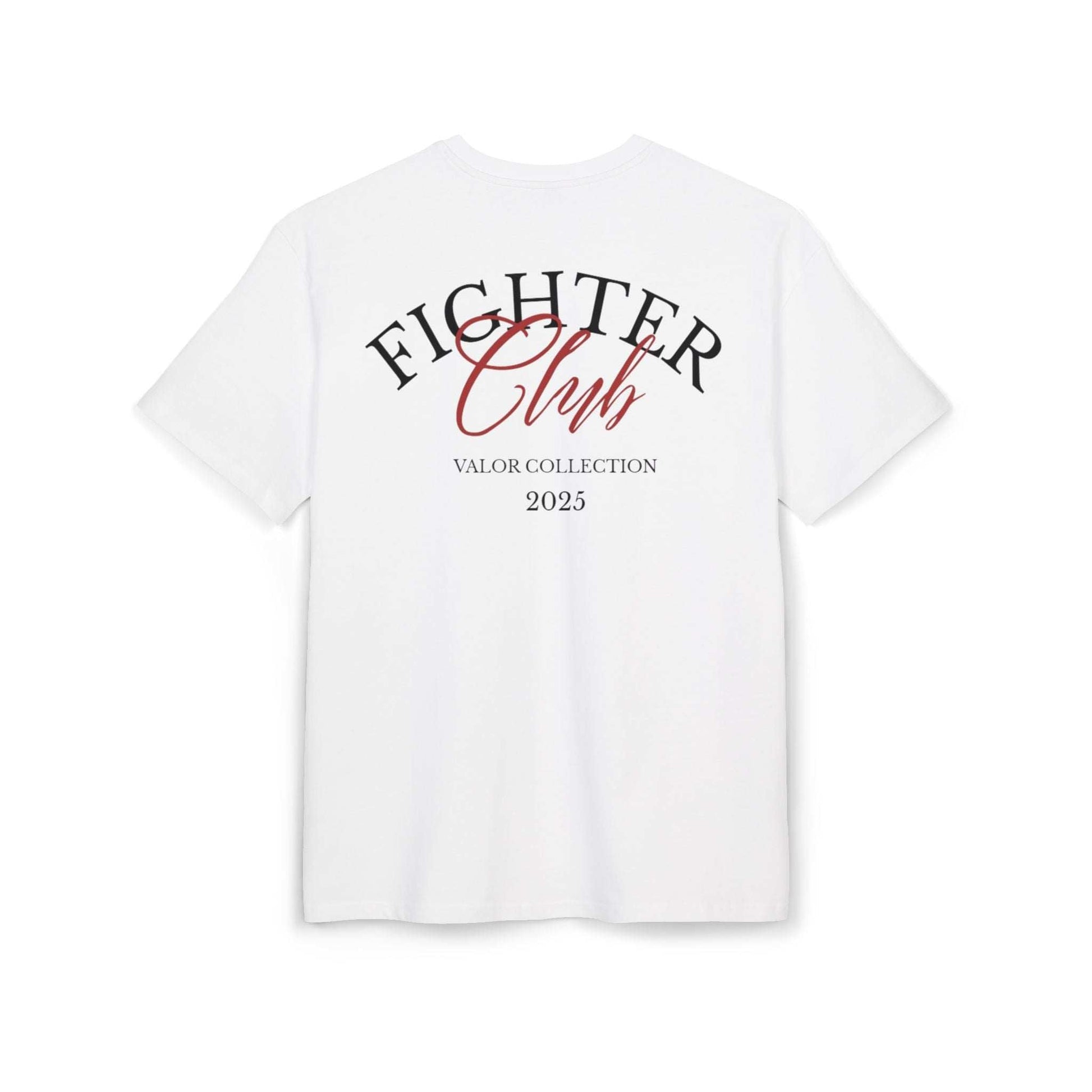 Tee shirt oversize VALOR - Fighter Club blanc de dos