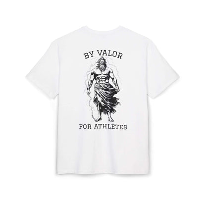 Tee shirt oversize blanc VALOR – Pour les Athlètes de dos