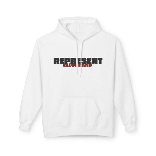 hoodies VALOR – Represent blanc a capuche de face