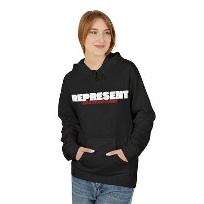 hoodies VALOR – Represent noir a capuche porter par une sportif