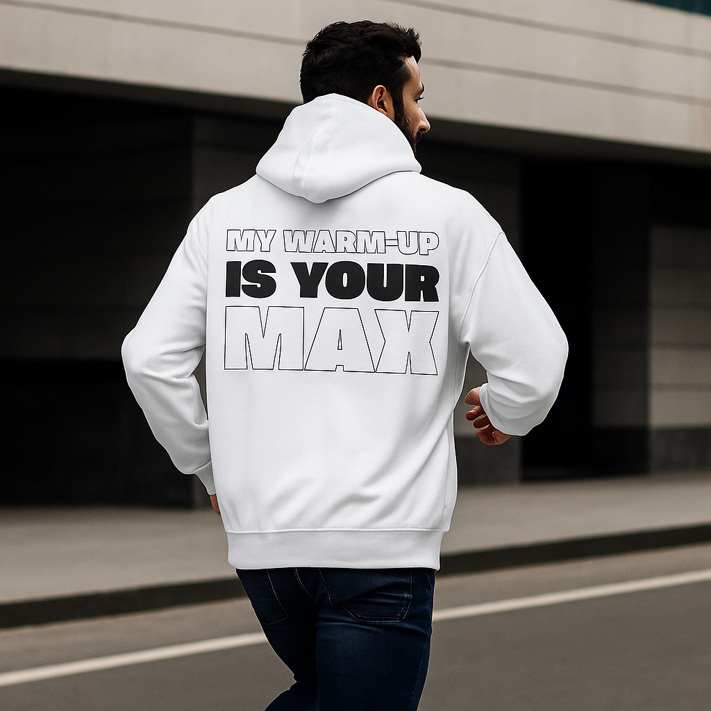 Pull blanc VALOR – Warm-Up Max