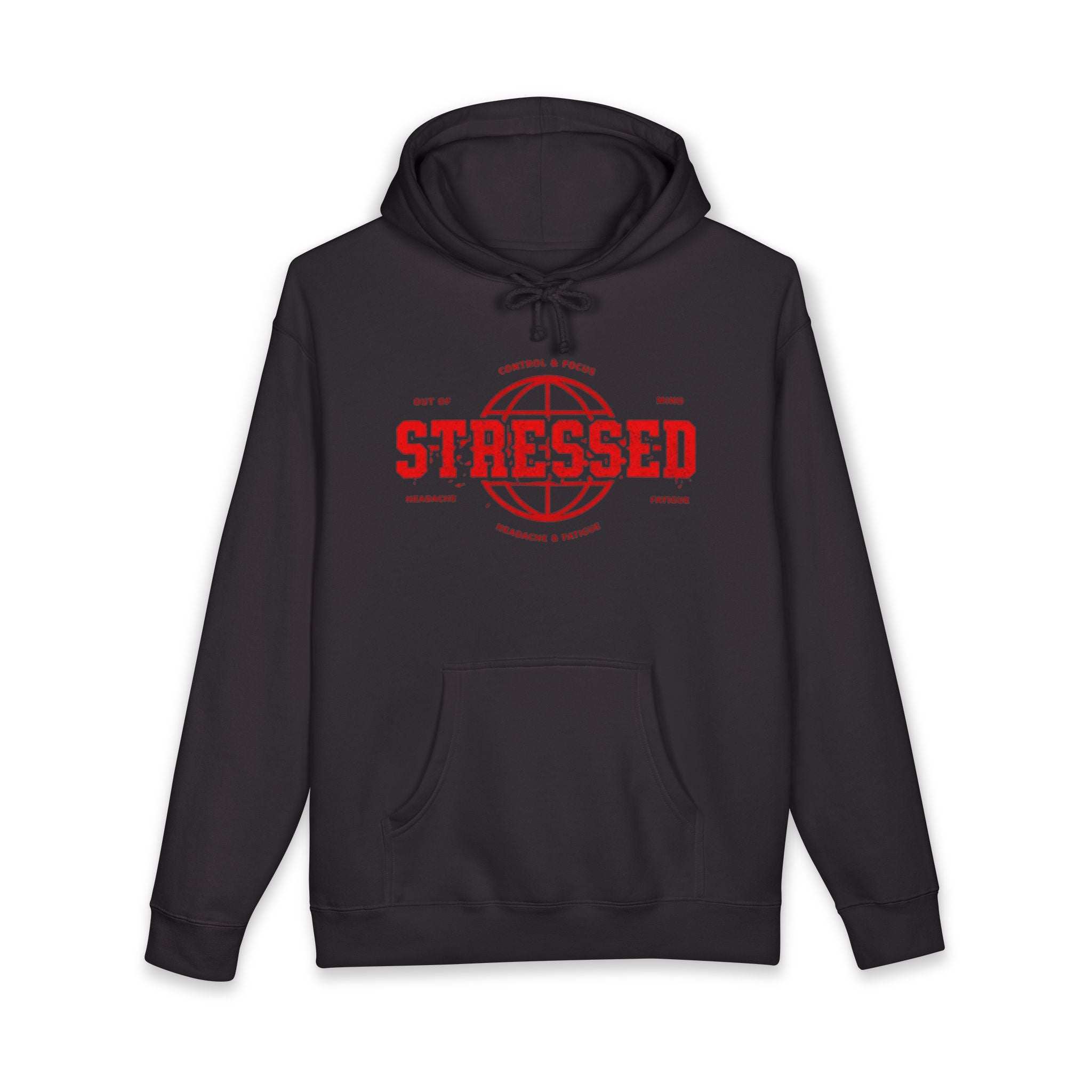 hoodie musculation VALOR "Out of Stressed" pour homme symbolisant contrôle et concentration sous pression dans fitness et sports de combat