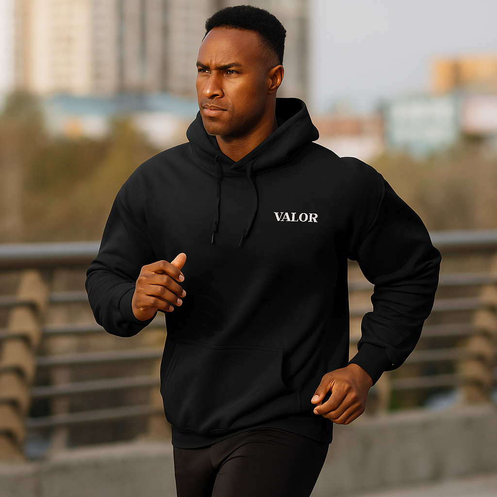 Pull a capuche VALOR – Boxing Spirit noir 