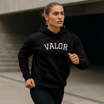 Pull a capuche VALOR – Essential Drop noir