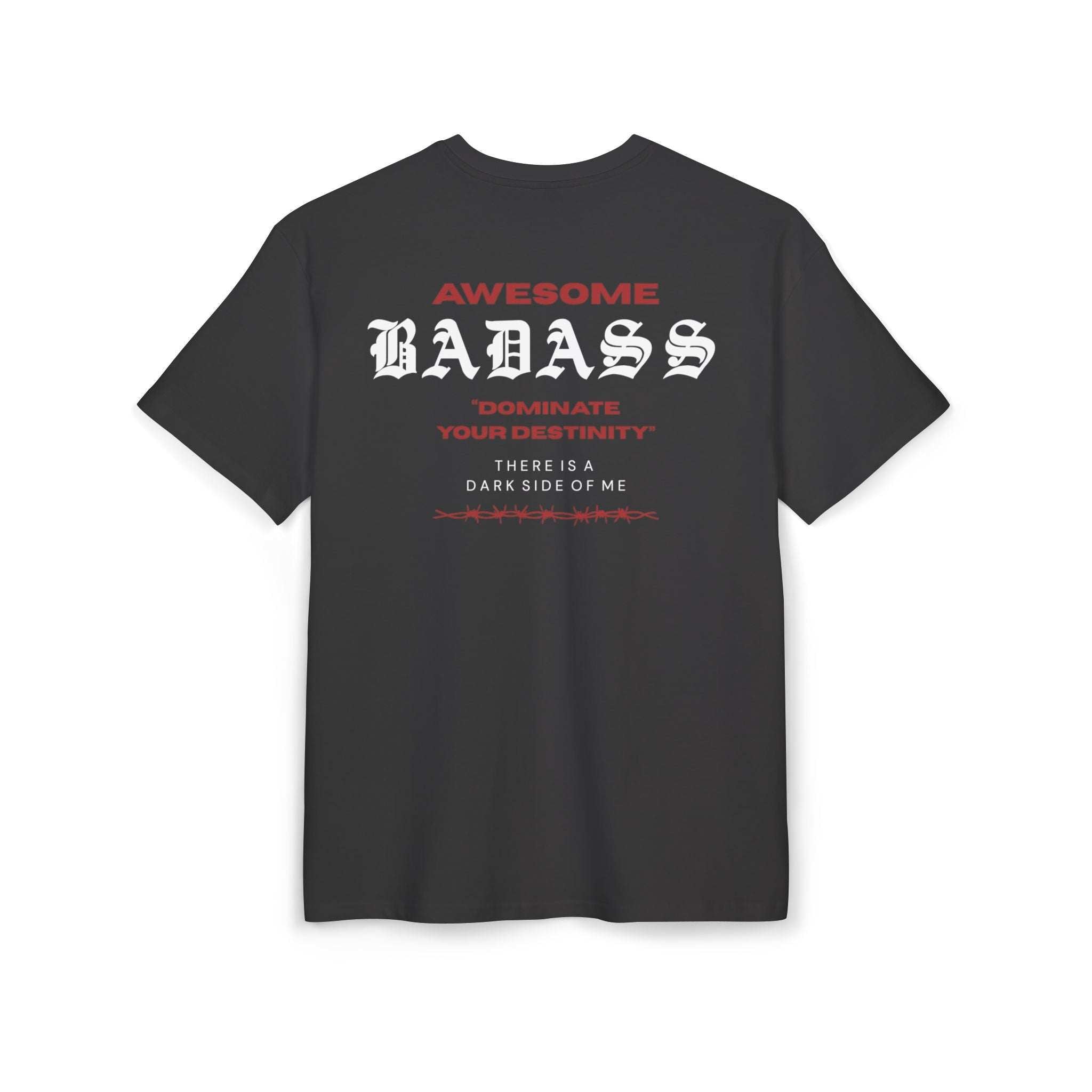 Tee-shirt oversize VALOR Awesome Badass musculation et fitness homme design minimaliste esprit combat et détermination