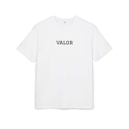 Tee shirt oversize blanc VALOR – Pour les Athlètes de face