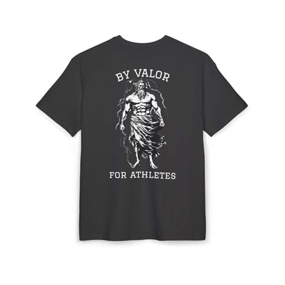 Tee shirt oversize noir VALOR – Pour les Athlètes de dos