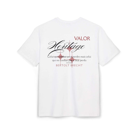 tee shirt oversize VALOR – Héritage blanc