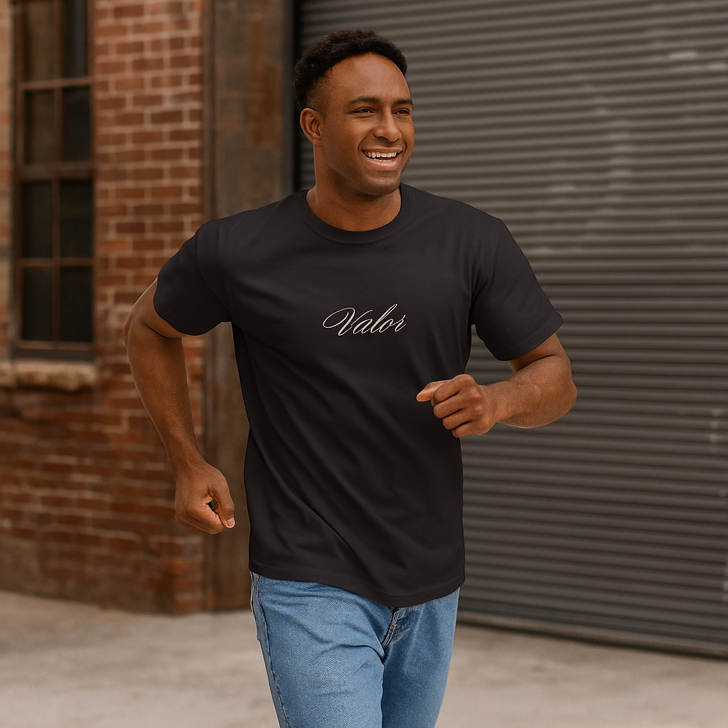 tee shirt oversize VALOR – Héritage noir