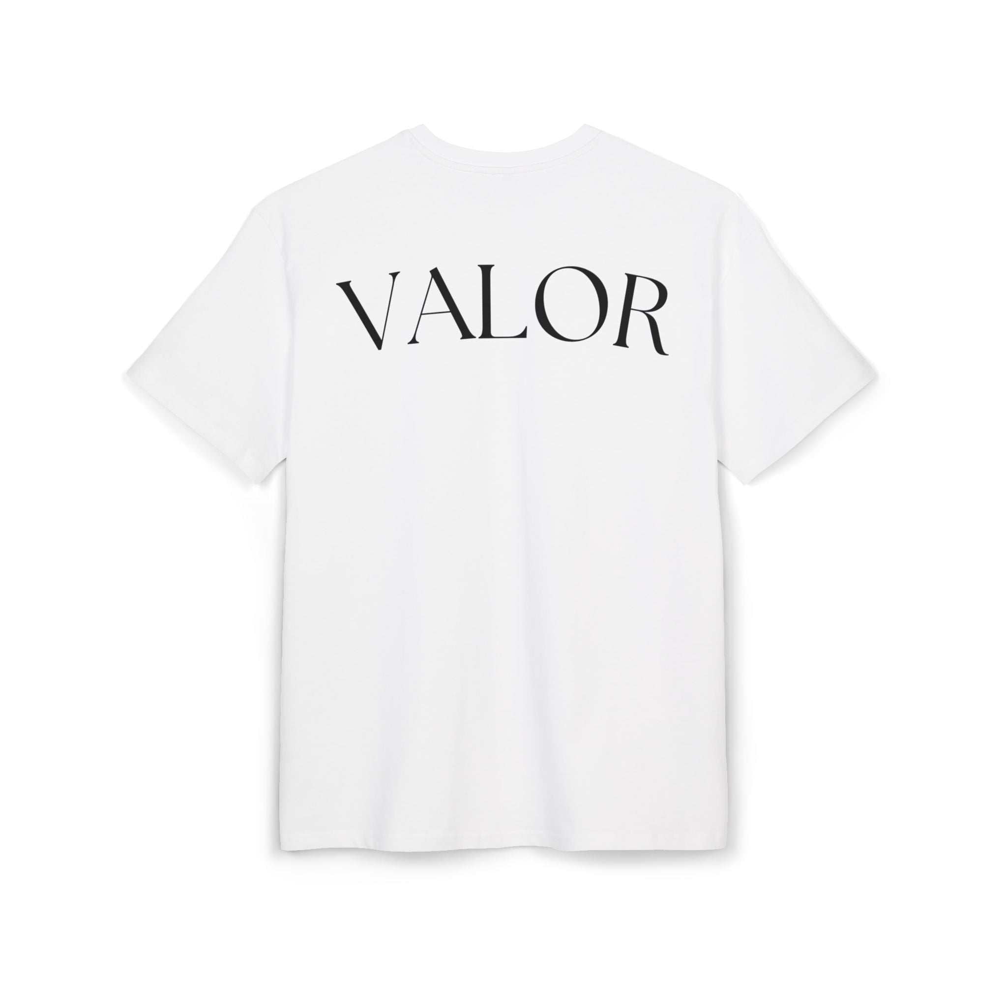 Tee shirt oversize musculation VALOR "Gratitude Overflow" inspiré du fitness et sports de combat.