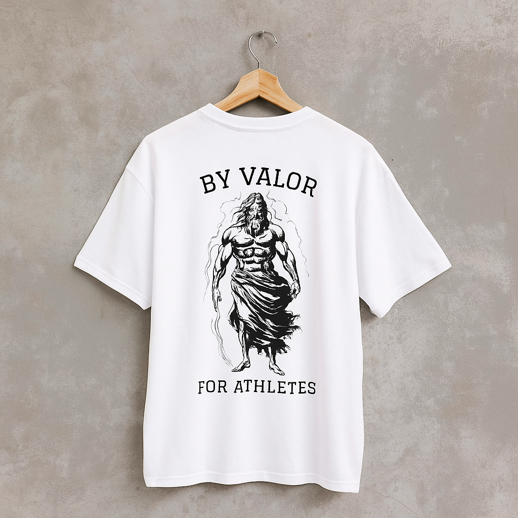 Tee shirt oversize blanc VALOR – Pour les Athlètes