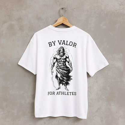 Tee shirt oversize blanc VALOR – Pour les Athlètes