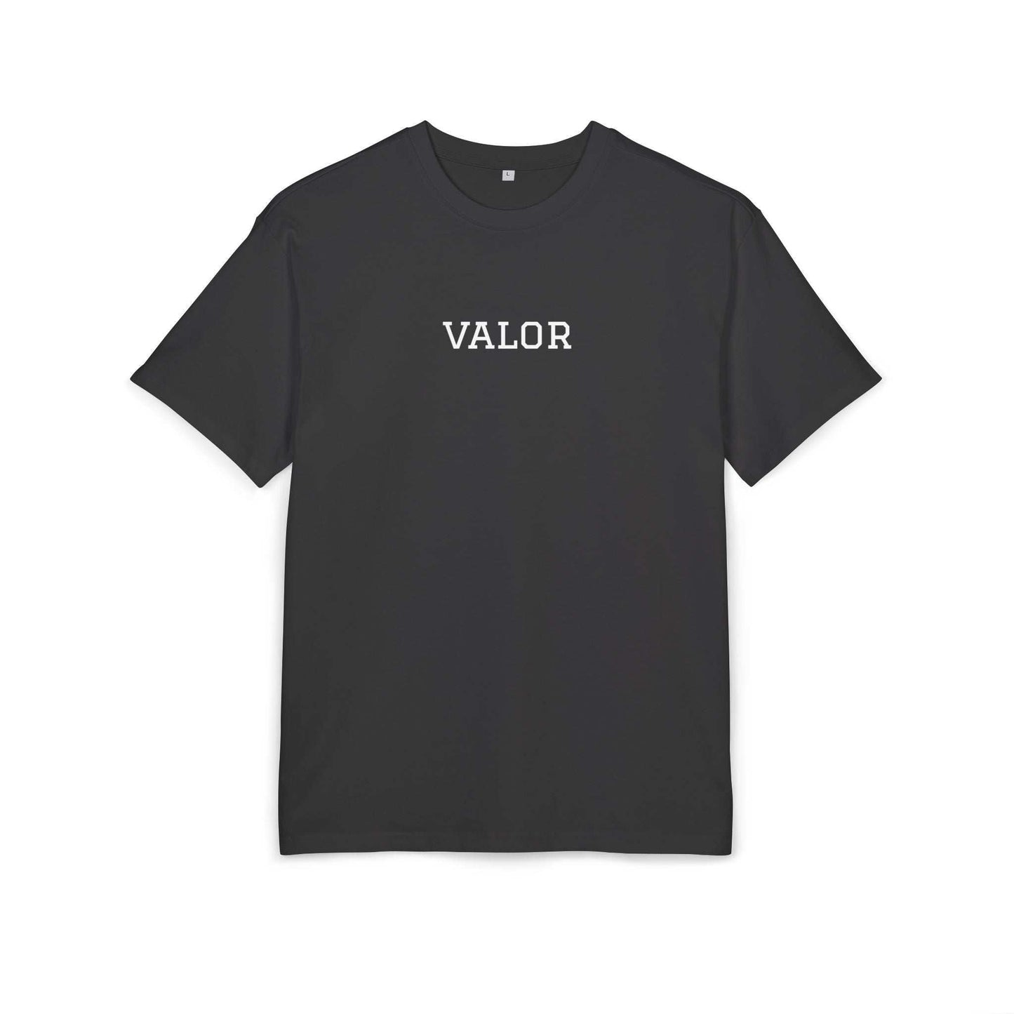 Tee shirt oversize noir VALOR – Pour les Athlètes de face