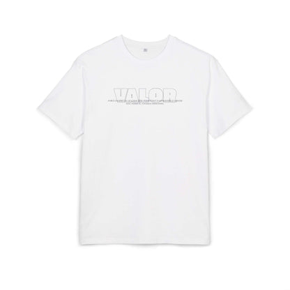 Tee shirt oversize VALOR – Esprit de Fer blanc de face