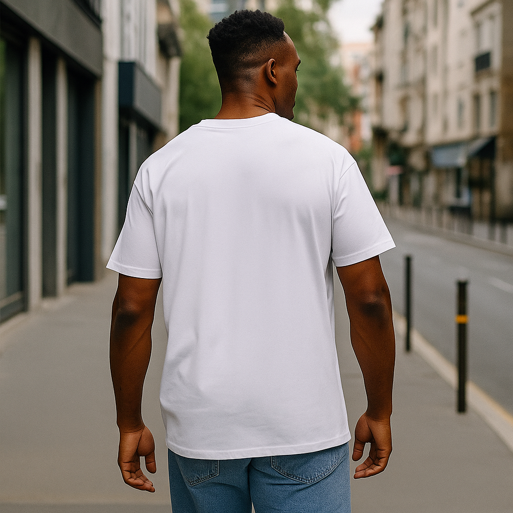 VALOR – Core Emblem avec logo noir à l'intérieur d'un design ovale métallique, fabriqué en coton premium avec un style minimaliste