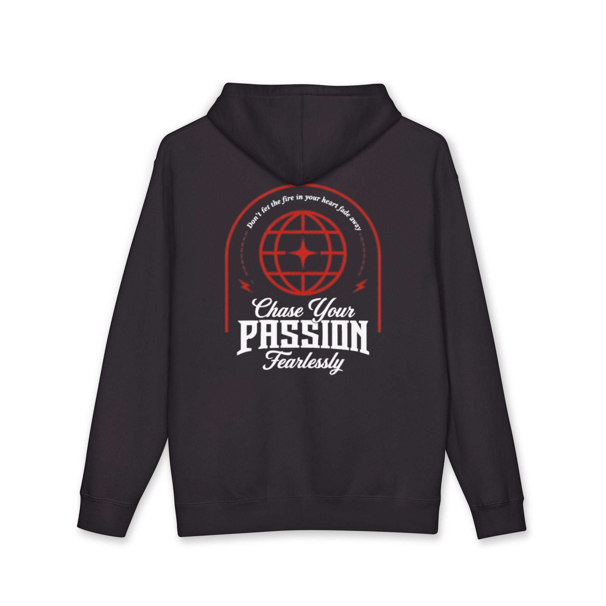 Hoodie musculation VALOR "Chase Your Passion" design inspiré du fitness et sports de combat