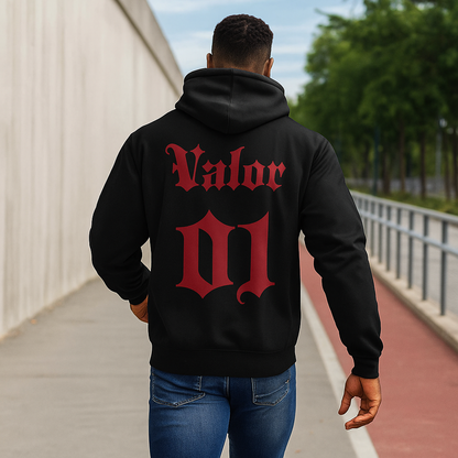 Hoodie VALOR – Team 01 noir