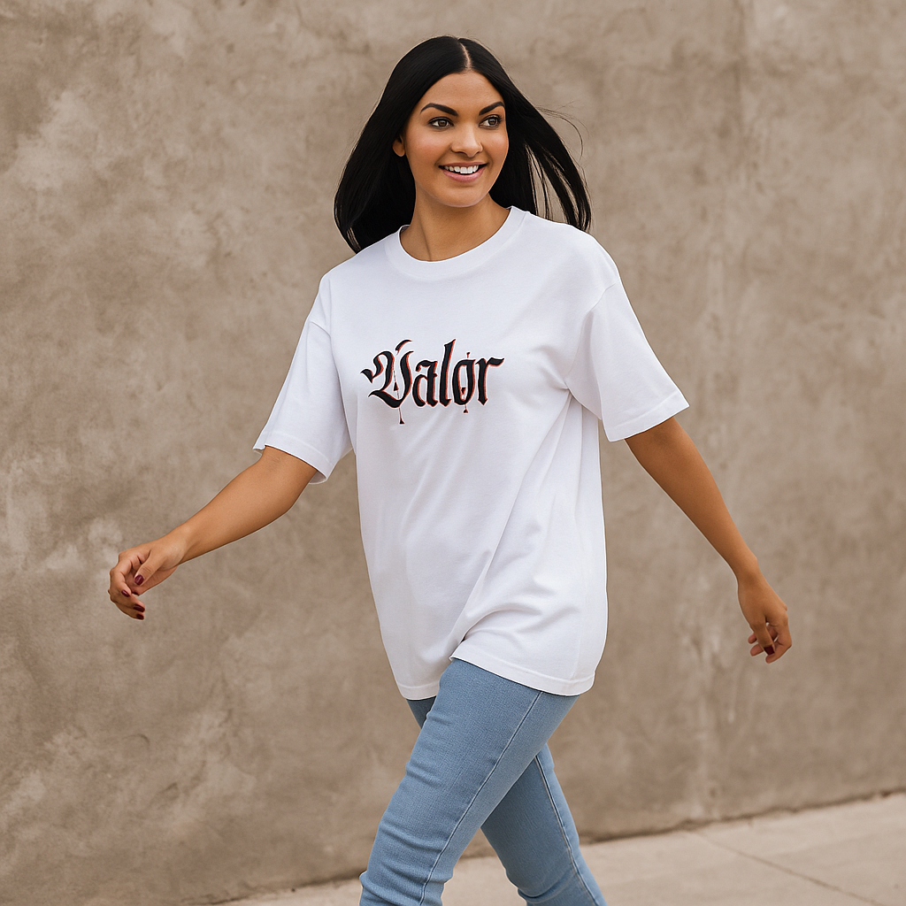 Tee shirt oversize VALOR – Monolithe blanc